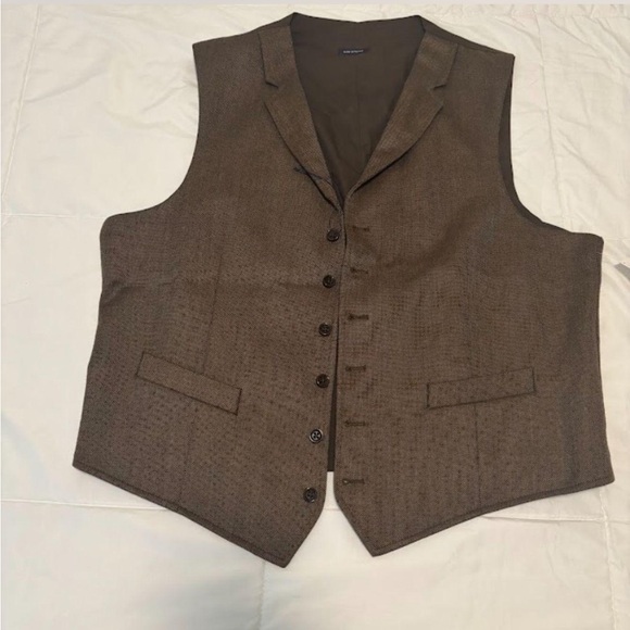 Men's Brown waistcoat-size XL vest - Picture 1 of 6